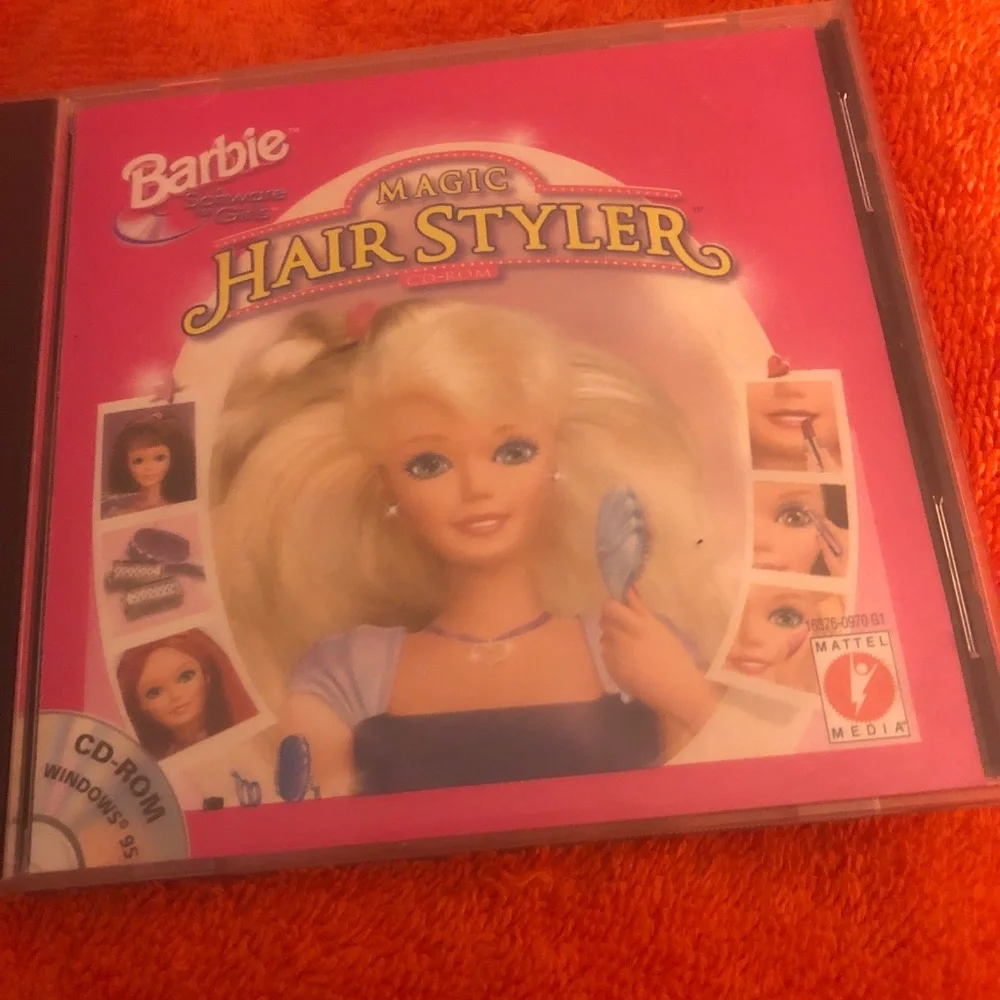 Barbie Magic Hair-styler Windows PC CD ROM Game 1997